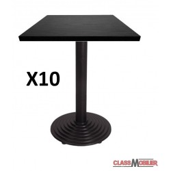 lot de 10 tables 60x60