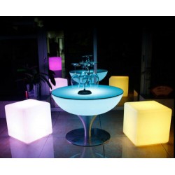 Table lumineuse diam 60cm hauteur 56 cm