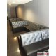 Banquette chicha avec bouton sur mesure